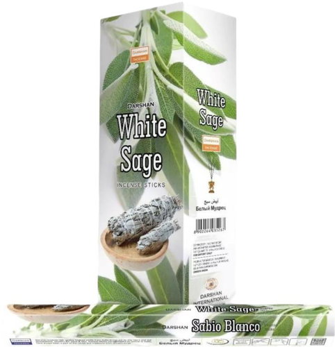 Indian scented sticks Darshan White Sage Hexa 20 pcs - Incense Sticks - Main image
