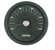 RENTO Sauna thermometer, black aluminium - Sauna Thermometer
