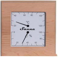 SENTIOTEC Sauna thermometer with hygrometer, cedar - Sauna Thermometer