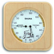 TFA Sauna thermometer with hygrometer, abachi - Sauna Thermometer