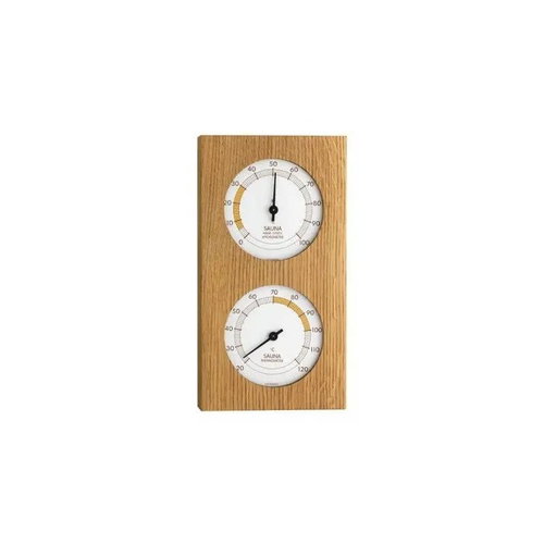 TFA Sauna thermometer with hygrometer, oak - Sauna Thermometer - Main image