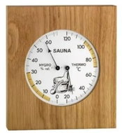TFA Sauna thermometer with hygrometer, oak combi - Sauna Thermometer