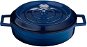 LAVA METAL Cast Iron Pot, Low Round, 32cm - Blue - Pot
