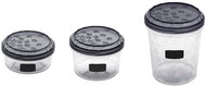 Branq Set of threaded food jars Rukkola - black - Food Container Set