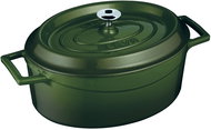 LAVA METAL Cast Iron Pot, Oval 33cm - Green - Pot