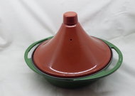 LAVA METAL Tajine Cast Iron Pot 27cm - Green - Pot