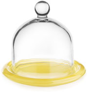 GLASMARK Lemon Jar with Lid/Yellow Saucer - Storage Jar