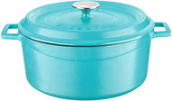 LAVA METAL Cast Iron Pot, Round 28cm - Turquoise - Pot
