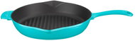 LAVA METAL Cast Iron Pan 28cm with Spout - Turquoise - Pan