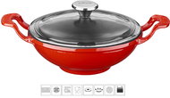 LAVA METAL Cast Iron Wok 16cm - Red - Wok Pan