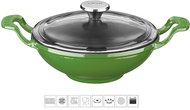 LAVA METAL Cast Iron Wok 16cm - Green - Wok Pan