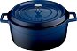 LAVA METAL Cast Iron Round Pot 20cm - Blue - Pot
