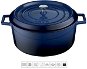 LAVA METAL Cast Iron Round Pot 24cm - Blue - Pot