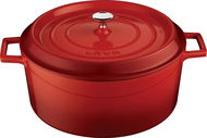 LAVA METAL Cast Iron Pot, Round 28cm - Red - Pot