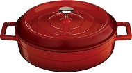 LAVA METAL Cast Iron Pot, Low Round 28cm - Red - Pot