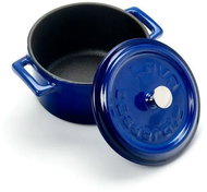 LAVA METAL Cast Iron Mini Round Pot 10cm - Blue - Pot