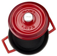 LAVA METAL Cast Iron Round Pot 16cm - Red - Pot