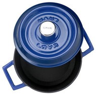 LAVA METAL Cast Iron Round Pot 18cm - Blue - Pot