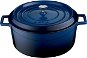 LAVA METAL Liatinový hrniec okrúhly 32 cm – modrý - Hrniec