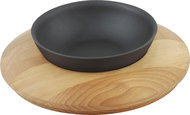 LAVA METAL Cast iron bowl 14 cm with wooden base - Baking Pan