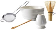 KOOPMAN Matcha Tea Set made from Porcelain and Bamboo - Matcha Set