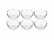 UNIGLASS Kyklos Set of 6 Glass Bowls 220ml - Bowl Set