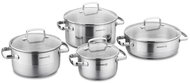 KORKMAZ Stila Stainless Steel Pot Set, 8pcs - Cookware Set