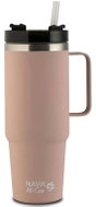 NAVA Greece "We Care" Tumbler with Handle 900ml pink - Thermal Mug