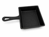 KOOPMAN Mini litinová pánev, obdélník, 12,5 × 10,5 cm - Pan