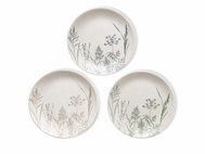 KOOPMAN Dezertní talířky s přírodním motivem, sada 3 ks - Set of Plates