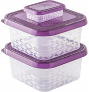 BRANQ Sada dóz na potraviny Ori purple, 3 ks - Food Container Set