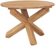 Shumee Záhradný jedálenský stôl priemer 110 × 75 cm masívne teakové drevo, 316169 - Záhradný stôl