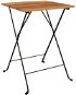 Shumee Skládací bistro stůl 55×54×71 cm masivní teak a ocel, 319978 - Zahradní stůl