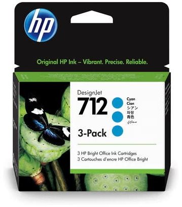 HP 3ED77A sz. 712 ciánkék multipack