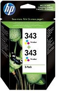 HP 343 2-pack Tri-color Original Ink Cartridges CB332EE - Cartridge