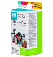 Sada barevné cartridge a fotopapíru Color Pack HP CB304AE - -