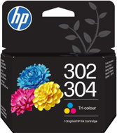 HP B7RT6AE č. 302 a 304 tri-color - Cartridge