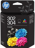 HP B82L1AE č. 302 a 304 černá a tri-color - Cartridge
