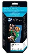 HP Q7942AE č. 57 photo pack farebná + fotopapiere zdarma (60 ks 10 ×15 cm) - Cartridge