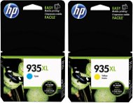 HP C2P26AE + HP C2P24AE č. 935XL žltá + azúrová - Cartridge