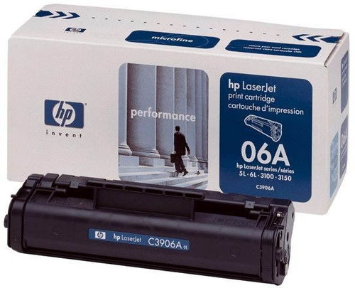 C3906A HP No. 06A Black - Printer Toner - Main image