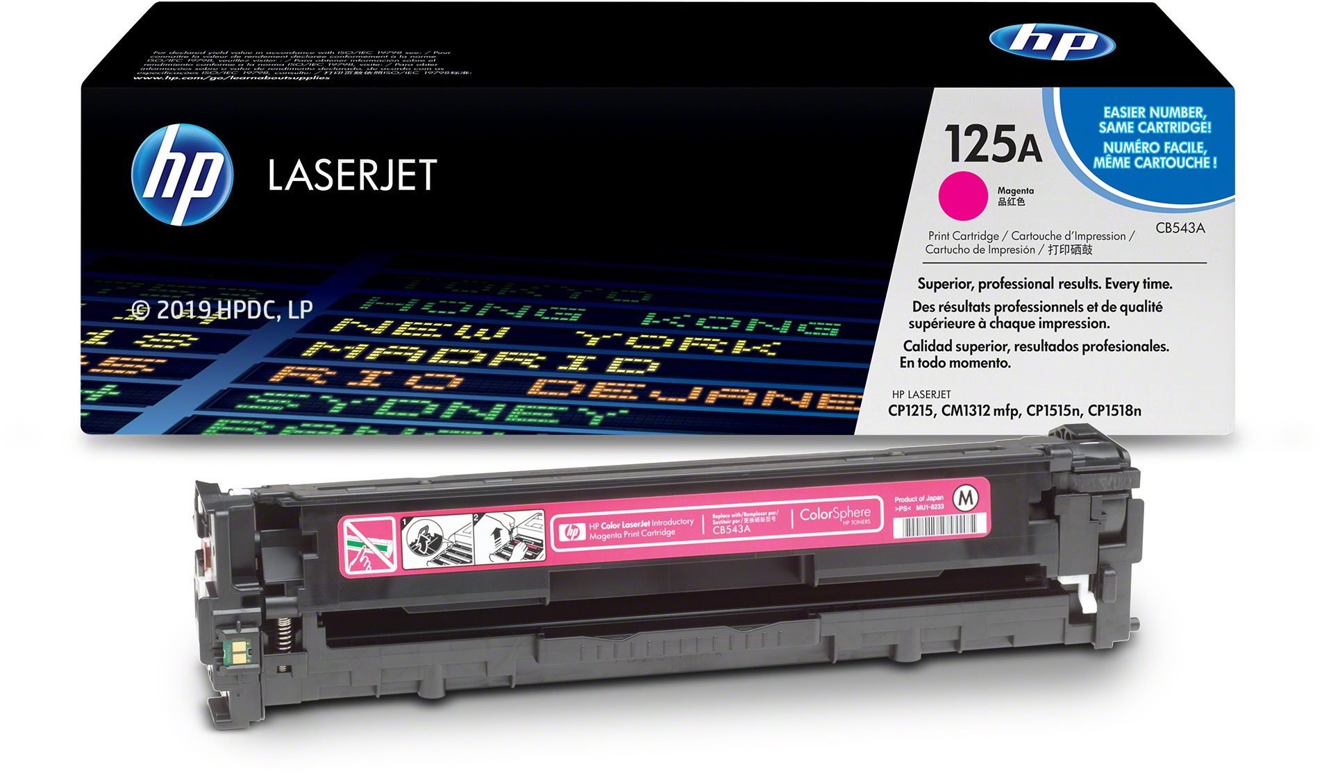 HP CB543A sz. 125A bíborvörös original
