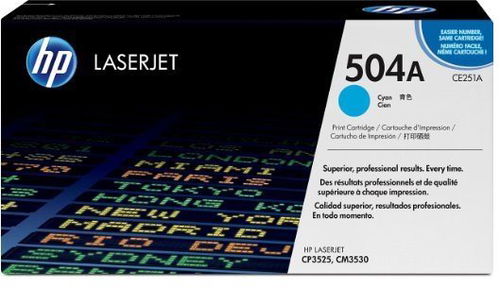HP CE251A č. 504A azúrový originálny - Toner - Hlavný obrázok