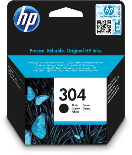 HP N9K06AE No. 304 Black Ink Cartridge - Cartridge - Main image