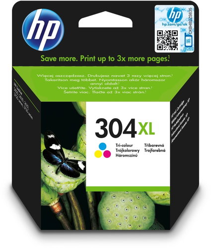 HP N9K07AE No. 304XL Tri-colour - Cartridge - Main image