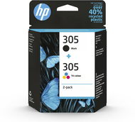 HP 6ZD17AE No. 305 2-pack, fekete + színes - Tintapatron