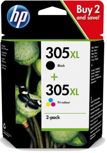 HP 6ZA94AE No. 305XL Multipack, Black + Tri-Colour - Cartridge - Main image