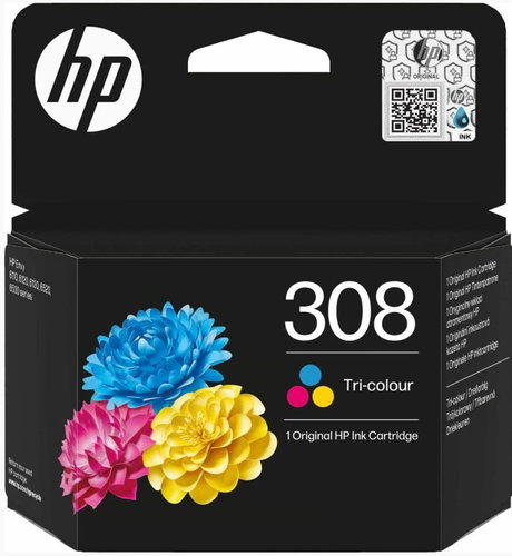 HP 7FP20UE No. 308 colour - Cartridge - Main image