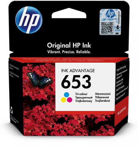 HP 3YM74AE No. 653, Colour Main image HP 3YM74AE No. 653, Colour - Cartridge - Main image