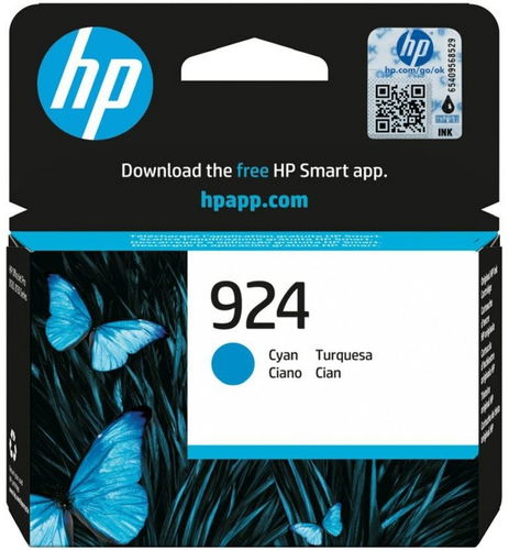 HP 4K0U3NE č. 924 azurová - Cartridge - Hlavní obrázek